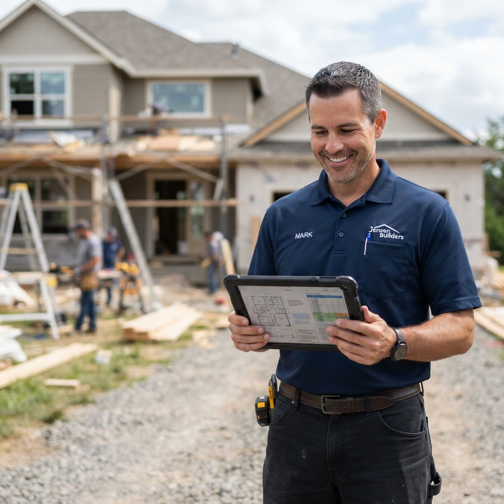 Homeowner reviewing contractor bids on a laptop